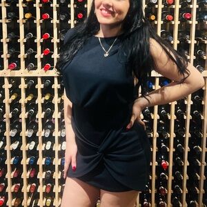 Free People Black Mini Dress L